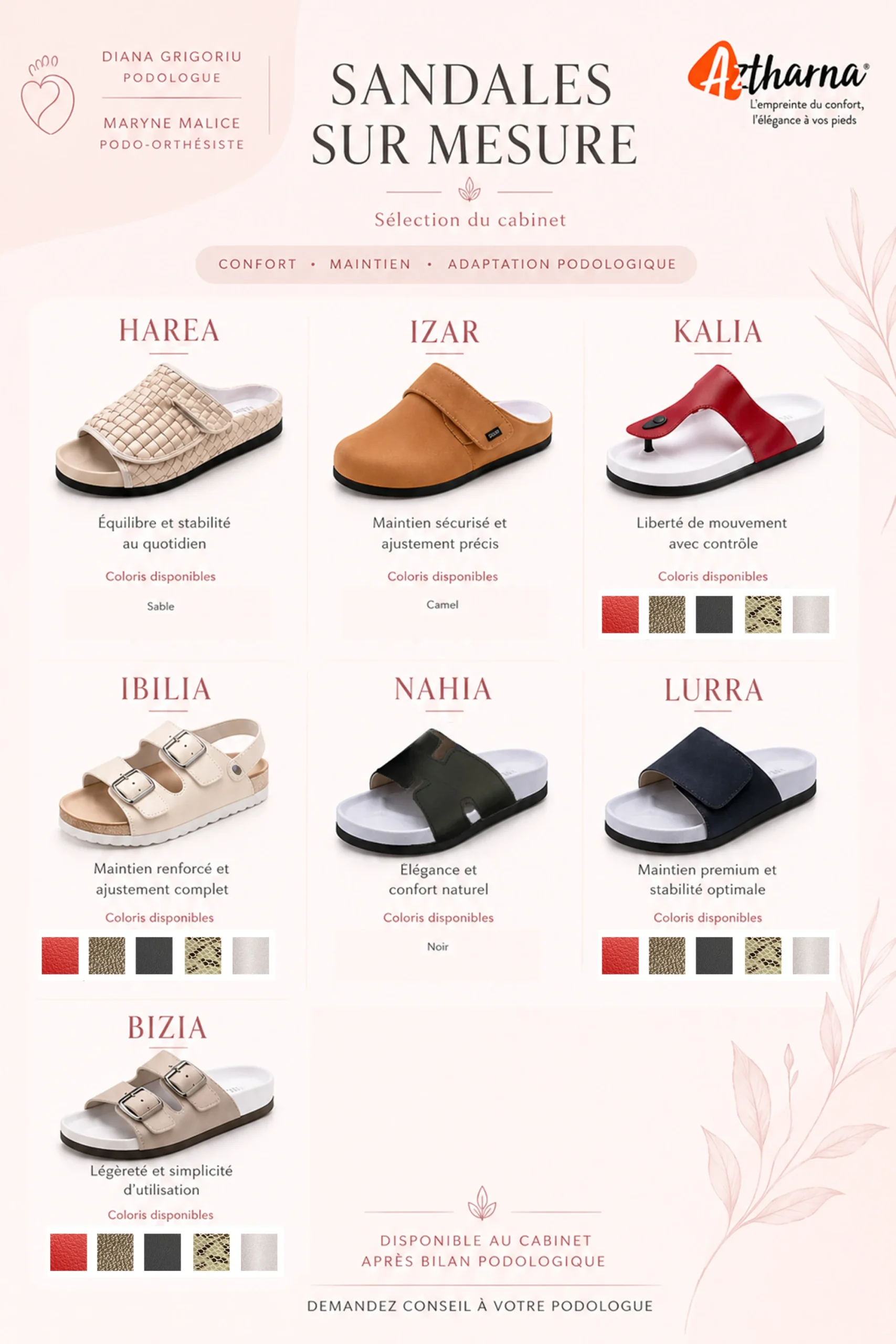 Sandales sur mesure